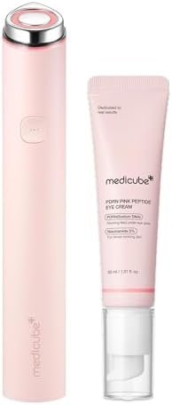 Under-Eye Firming Care Duo: Mini Booster Pro Plus (Pink) and Salmon DNA PDRN Pink Peptide Eye Cream