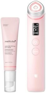 Booster Pro Facial Device & Eye Care Duo: Salmon DNA PDRN Pink Eye Serum and Booster Pro Pink