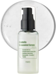 Centella Unscented Serum, for All Skin Types, Ampoule, Soothing, Calming, Facial Serum for face, Vegan & Cruelty-Free, Korean Skin Care, 60ml 2fl.oz