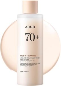 Rice 70 Glow Milky Toner, Glass & Dewy Skin, 250ml