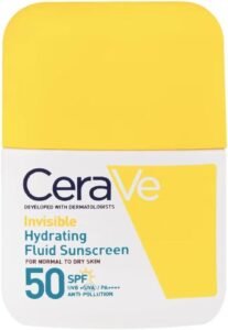 Invisible Hydrating Fluid Sunscreen SPF50, Normal to Dry Skin, 50ml