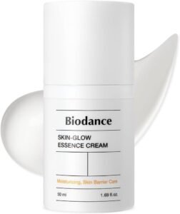 Skin-Glow Essence Cream, Moisturizing, Anti-Aging, Hyaluronic Acid & Ceramide Facial Moisturizer, Korean Skincare