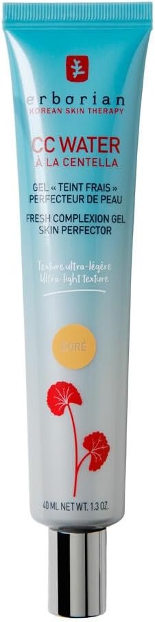 Erborian – CC Water with Centella Asiatica – Lightweight CC Cream with Hyaluronic Acid – Moisturizing Korean Skincare to Even Out Skin Imperfections