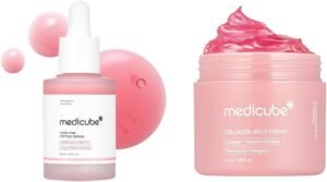 Plump & Firm Duo: Salmon DNA PDRN Pink Peptide Serum and Collagen Jelly Cream 50mL (1.69 fl.oz)