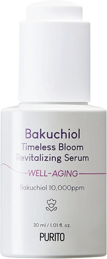 Bakuchiol Timeless Bloom Revitalizing Serum 30ml / 1.01 fl. oz. Vegan & Cruelty-Free, Fragrance-Free, Safe Ingredients, Korean Skin Care