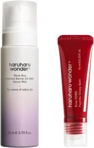 Glow-on-the-Go Duo, 2% NAD Mist & Rose PDRN Lip Balm, Portable Hydration, Dry Skin Refresh, Dewy Glow, Vegan, Korean Skincare