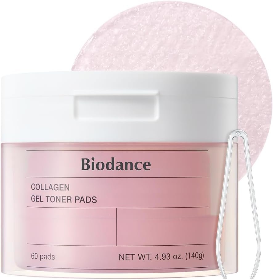 Collagen Hydrogel Non-Irritating Toner Pads. 60 Counts