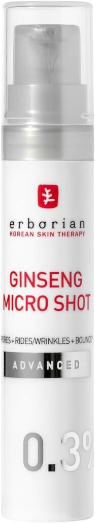 Ginseng Micro Shot – Advanced 0.3% – Inspired by Micro-Needling – Intensive Retexturizing Face Serum with Korean Ginseng and Collagen – Concentrated in spicules