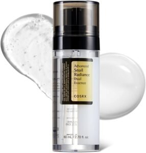 Niacinamide 5% + Snail Mucin 74% Dual Essence, Anti aging Face Serum for Dull Skin, Hydrating, Brightening, Repairing, 2.70 fl.oz / 80ml, Sensitive Skin, Not Tested on Animals, Korean Skincare