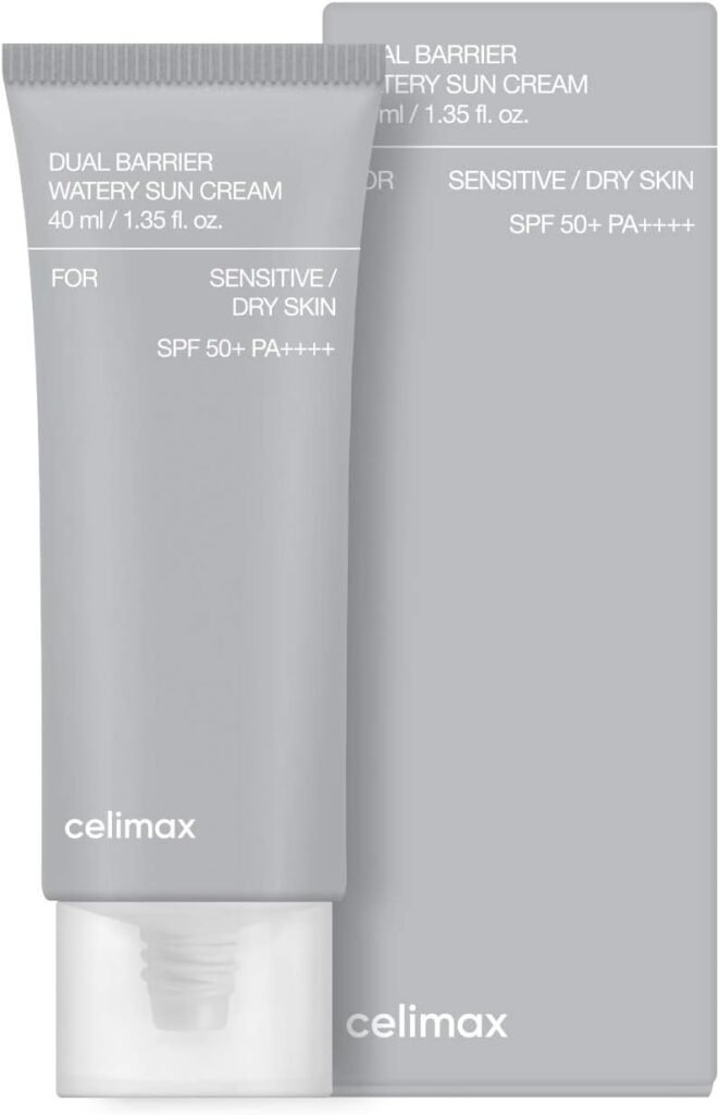 Dual Barrier Watery Sun Cream SPF50+ PA++++ 40ml – Facial Sunscreen – Aqueous and Light Texture – Moisturizing – Skincare Korean