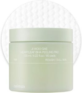 Ji.Woo.Gae Heartleaf BHA Peeling Pad, 60 Pads