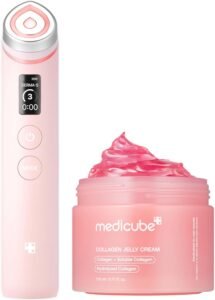 Pink Collagen Glass Skin Duo: Age-R Booster Pro Pink and Collagen Jelly Cream 110mL (3.71 fl.oz)