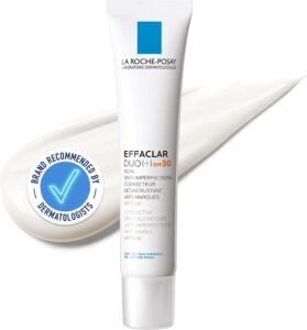 Effaclar Duo+M SPF30 Anti-Blemish Moisturiser, Dual Action Mattifying Face Cream for Oily and Blemish-Prone Skin, Reduces Appearance of Spots and Marks, 40ml