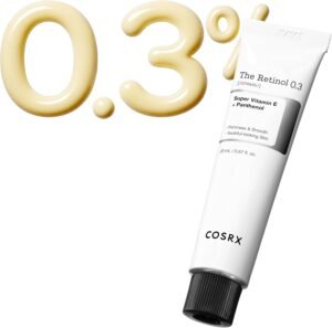 The Retinol 0.3 Cream, Anti-Aging Face Cream with Highly Concentrated Retinol for Fine Lines, Wrinkle Reduction, Skin Renewal, Firming and Brightening, Safe for Eye and Neck Korean Skincare 20ml