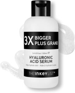 The INKEY List | 2% Hyaluronic Acid Hydrating Serum| Supersize| 3x Bigger | to Plump and Smooth Skin for All Skin Types | 100ml