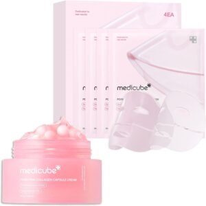 Hydro-Repair Mask Duo: Salmon DNA PDRN Pink Collagen Capsule Cream and Salmon DNA PDRN pink collagen jelly gel mask (4ea)