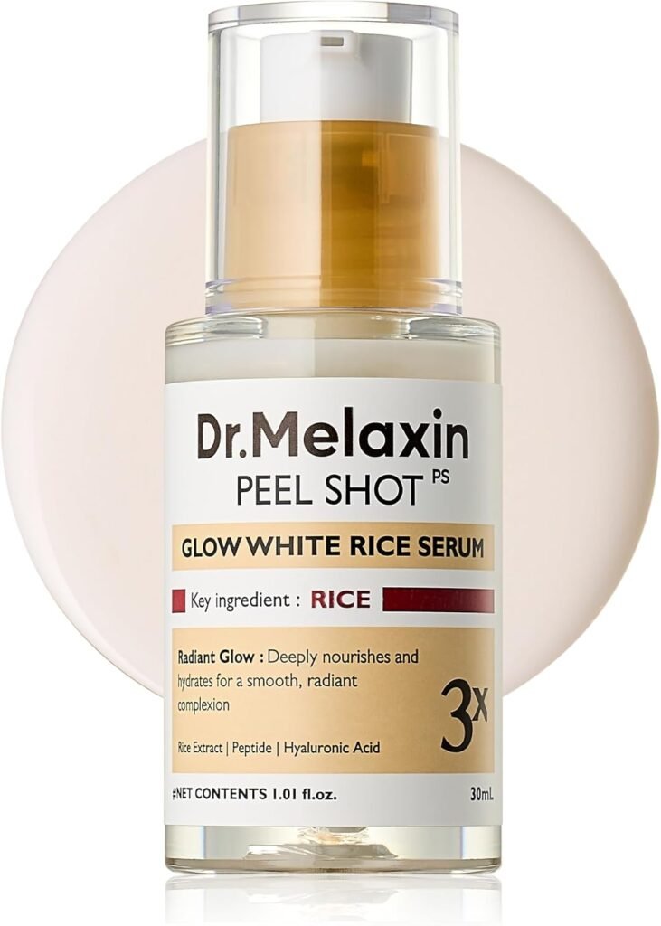 Peel Shot Glow Rice Pdrn Serum Facial Skin Care Smooth Texture For Pore Care Korean Skin Care 30 ml