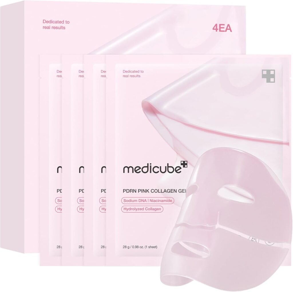 Jelly Gel Mask with Salmon DNA PDRN Pink Collagen, 4EA