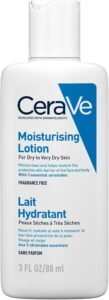 Moisturising Lotion for Dry Skin with 3 Ceramides, Travel Size, 88ml