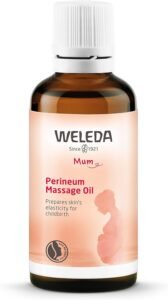 Perineum Massage Oil, Pregnancy Cream for Perineal Massage, Perineum Oil, Helps Prevent Tearing During Childbirth, Pre Birth Essentials & Natural Pregnancy Skincare by Weleda Skin Care – 50ml