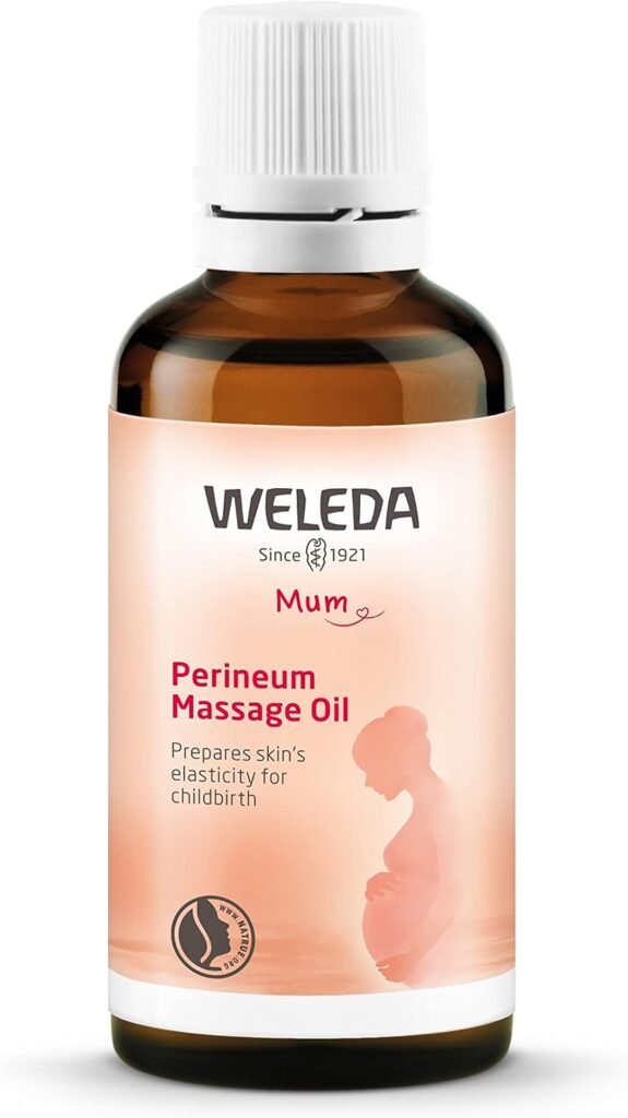 Perineum Massage Oil, Pregnancy Cream for Perineal Massage, Perineum Oil, Helps Prevent Tearing During Childbirth, Pre Birth Essentials & Natural Pregnancy Skincare by Weleda Skin Care – 50ml