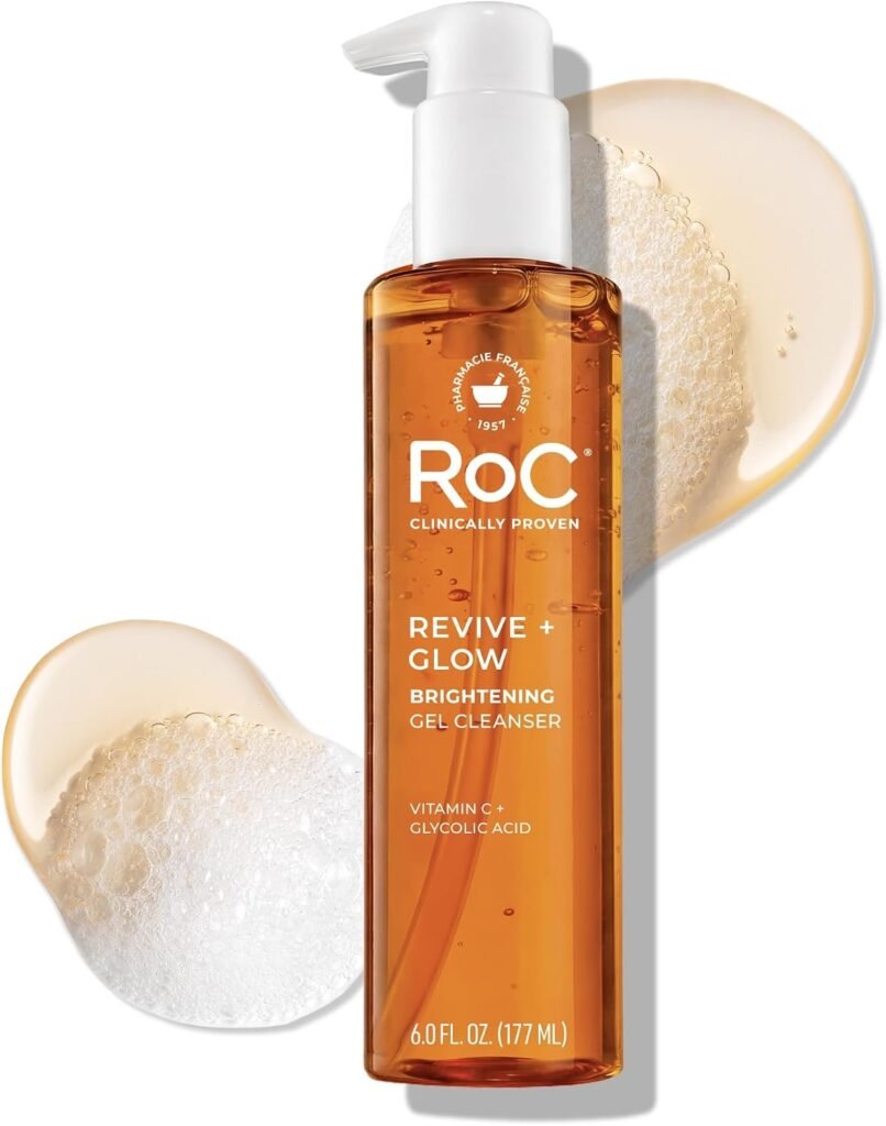 Multi Correxion Revive + Glow Gel Face Cleanser With Vitamin C & Glycolic Acid, Paraben-Free, Sulfate-Free Skin Care, 6 Ounces