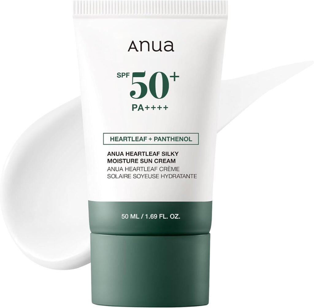 Heartleaf Silky Moisture Sun Cream SPF 50 PA++, 50ml