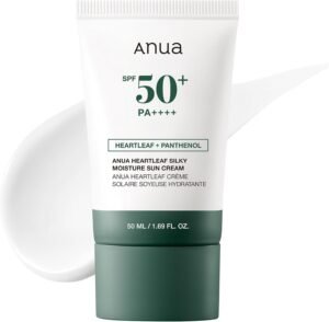 Heartleaf Silky Moisture Sun Cream SPF 50 PA++, 50ml