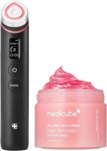 Collagen Glass Skin Duo: Age-R Booster Pro Black and Collagen Jelly Cream 110mL (3.71 fl.oz)
