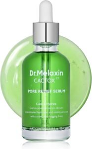 Cactox Pore Relief Serum Pore Minimizer & Hydrating Face Serum With Triple Hyaluronic Acid, Deep Moisture, Texture Smoothing & Clear Skin Care 1.69 Fl Oz (Pack of 1)