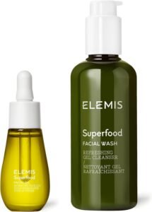 Superfood Facial Cleanse, Lightweight Daily Nutrient-Rich Deep Gel to Foam Cleanser Balances & Hydrates Sensitive Skin, Refreshing, Antioxidant-Rich Skincare Treatment