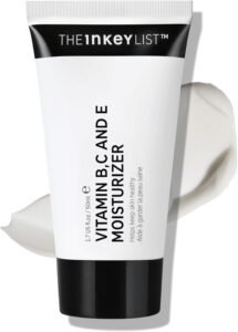 Vitamin B, C and E Moisturiser 50ml, Lightweight Moisturising Face Cream, AM/PM Skincare, Vegan Friendly, Suitable For All Skin Types