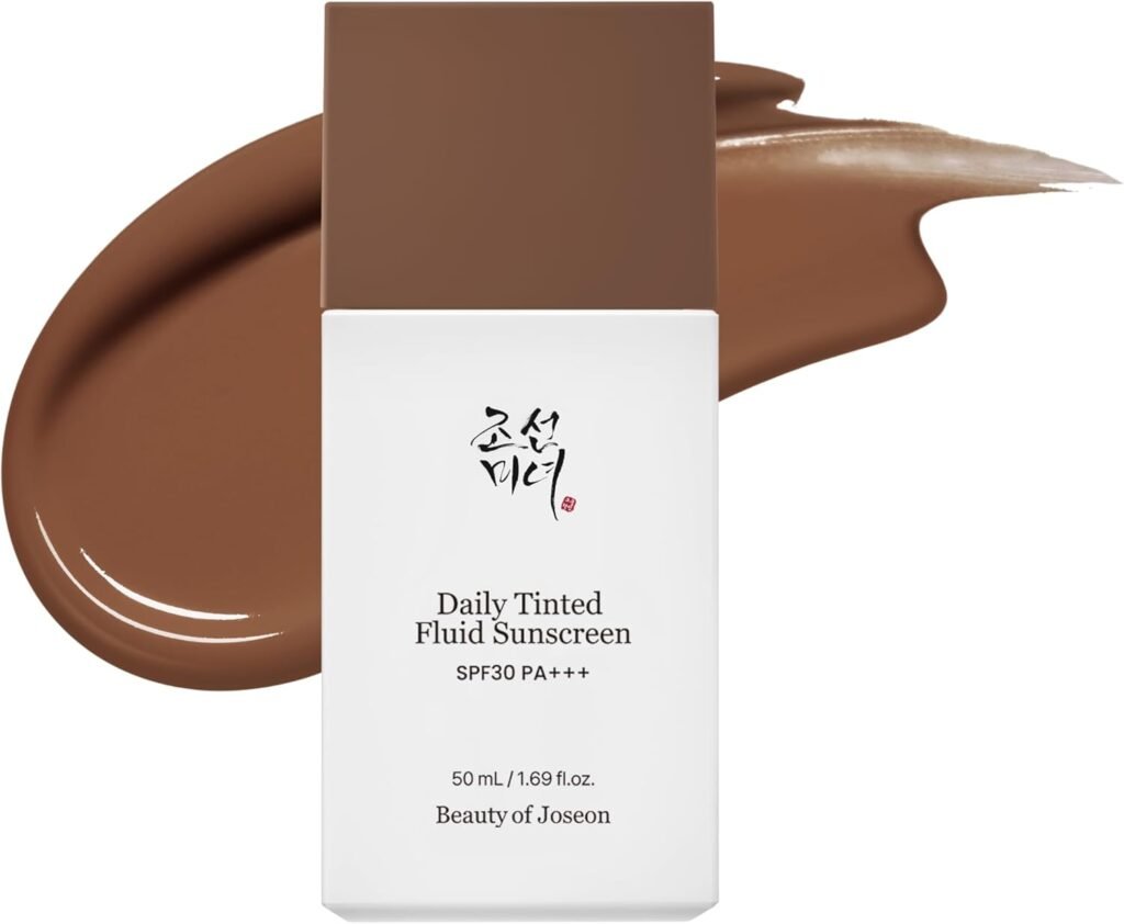 Daily Tinted Fluid Sunscreen 12 Shades for Face Moisturizing Broad Spectrum SPF 30 Korean Skincare 50ml, #DN310