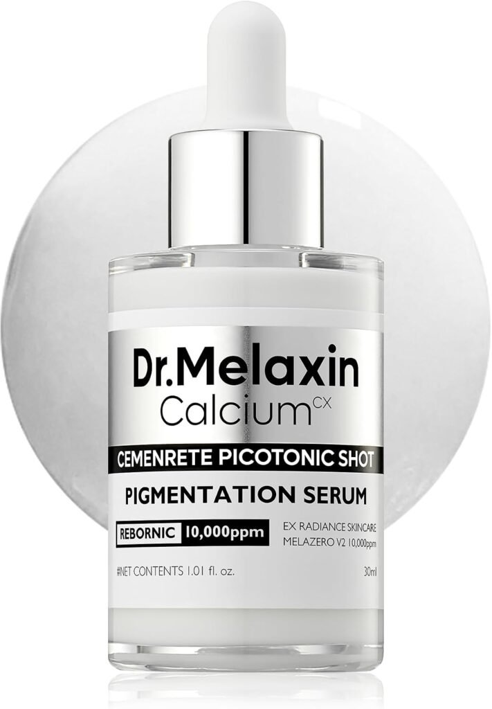 Cemenrete Picotonic Shot Calcium Ampoule – Brightening & Firming Serum with Calcium, Collagen & Niacinamide for Dark Spots, Uneven Skin Tone & Skin Clarity, Korean Skincare, 1.01 Fl.Oz