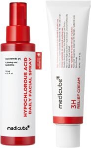 Calming & Barrier Comfort Duo: 3H Daily Relief Cream and Hypochlorous Acid Power Soothing Spray