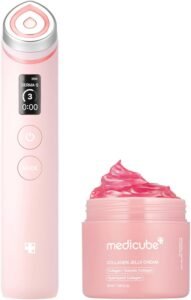 Affordable Pink Glass Skin Duo: Age-R Booster Pro Pink and Collagen Jelly Cream 50mL (1.69 fl.oz)