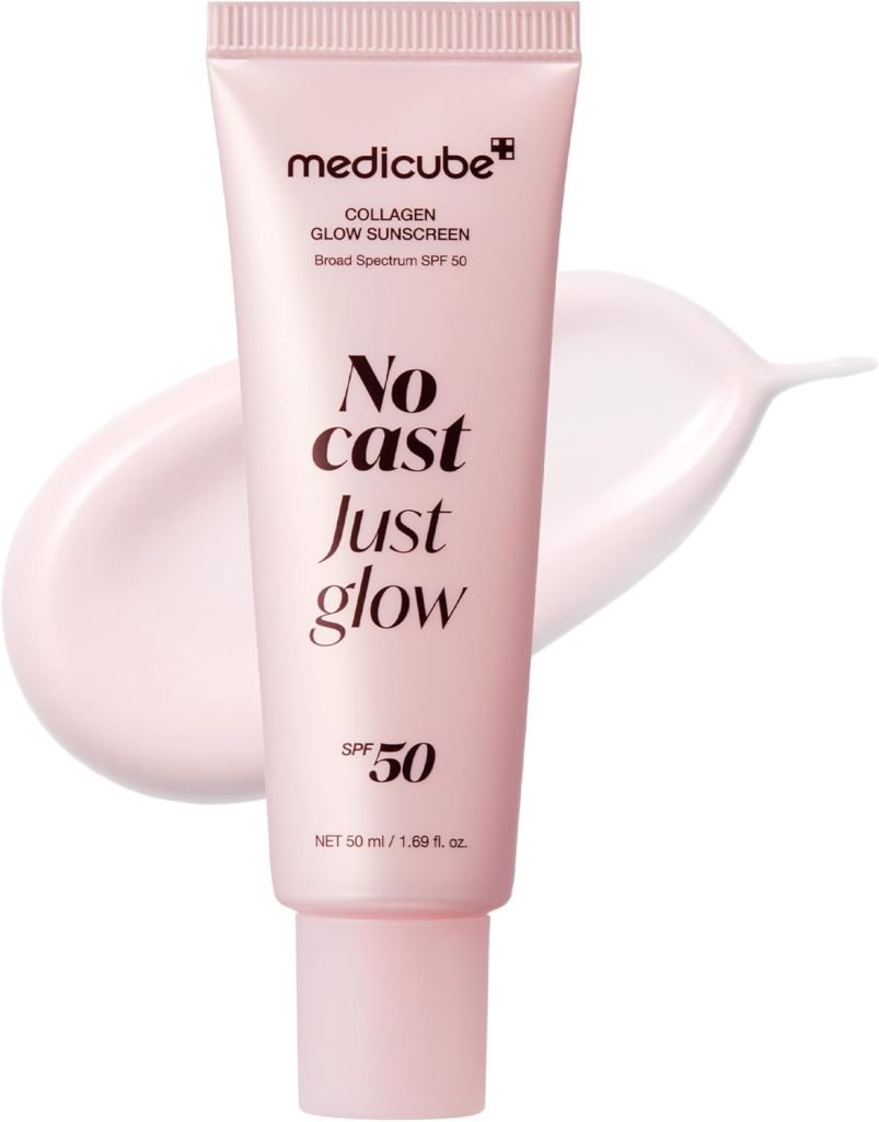 Sunscreen No Cast Just Glow Collagen, SPF 50