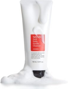 Salicylic Acid Daily Gentle Cleanser 150ml, Deep Pore Cleansing Face Wash with 0.5% BHA, Exfoliating Korean Skincare for Blackheads & Excess Sebum Control