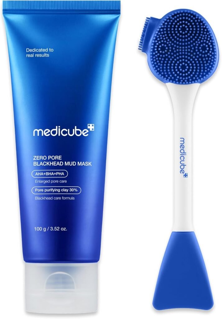 Zero Pore Mud Mask and Brush Set: Zero Pore Mud Facial Mask and Multi Pore Brush & Face Mask Applicator