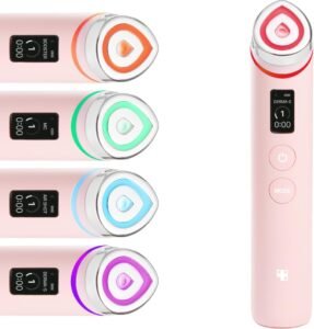 Booster Pro – 6 in 1 Real Glass Glow Beauty Massager, Pink