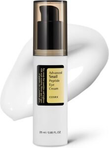 Advanced Snail Peptide Eye Cream Korean Eye Cream with Snail Mucin, Niacinamide & Peptide for Under Eye Brightening, Anti aging, Fine Lines, Dark Circles & Wrinkle Reduction Korean Skincare 25ml