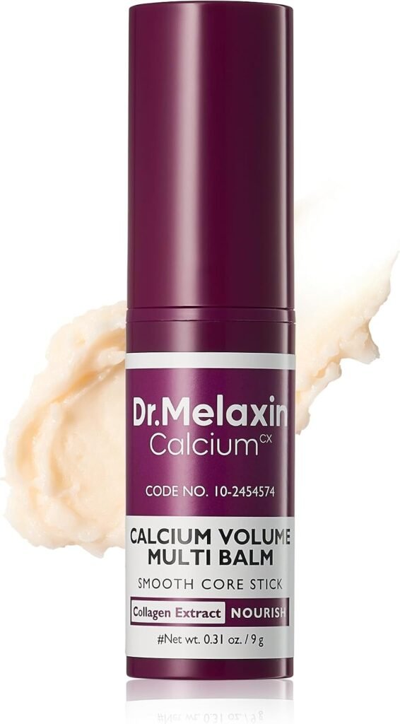 Cemenrete Calcium Multi Balm Stick – Under Eye & Face Wrinkle Care, Firming & Hydrating Balm with Collagen, Smooth Makeup Prep & Instant Glow – Korean Skincare (9g)