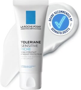 Toleriane Sensitive Rich Moisturiser, 48H Hydration, 40ml