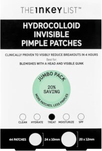 Hydrocolloid Invisible Pimple Patches Supersize, Spot Patches Contains Salicylic Acid, Day/Night Anti Acne Patches, Vegan & Cruelty Free, Suitable For All Skin Types