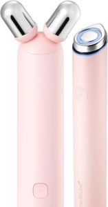 Mini Booster Pro Plus Face Roller Device Set – Face & Body, Pink