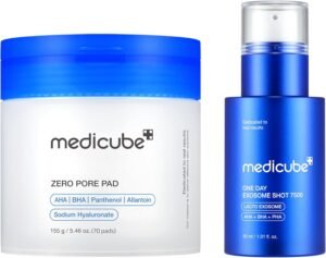 Intensive Pore Care Duo: medicube Zero Pore Pads 2.0 and Zero Exosome Shot 7,500 PPM Spicule Facial Serum