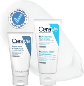Hand & Foot Care Duo: Reparative Hand Cream and Renewing Foot Cream Duo Bundle 50ml x2