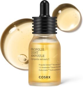 Full Fit Propolis Ampoule 83% Propolis Extract, Korean Glow Serum for For Face, Moisturising Face Serum for Radiant Healthy Glow and Deep Hydration, Korean Skincare 30ml