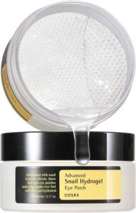 Advanced Snail Hydrogel Eye Patch (60 Patches), Refreshing & Hydrating Under Eye Treatment for Puffiness and Fine Lines, Korean Skincare