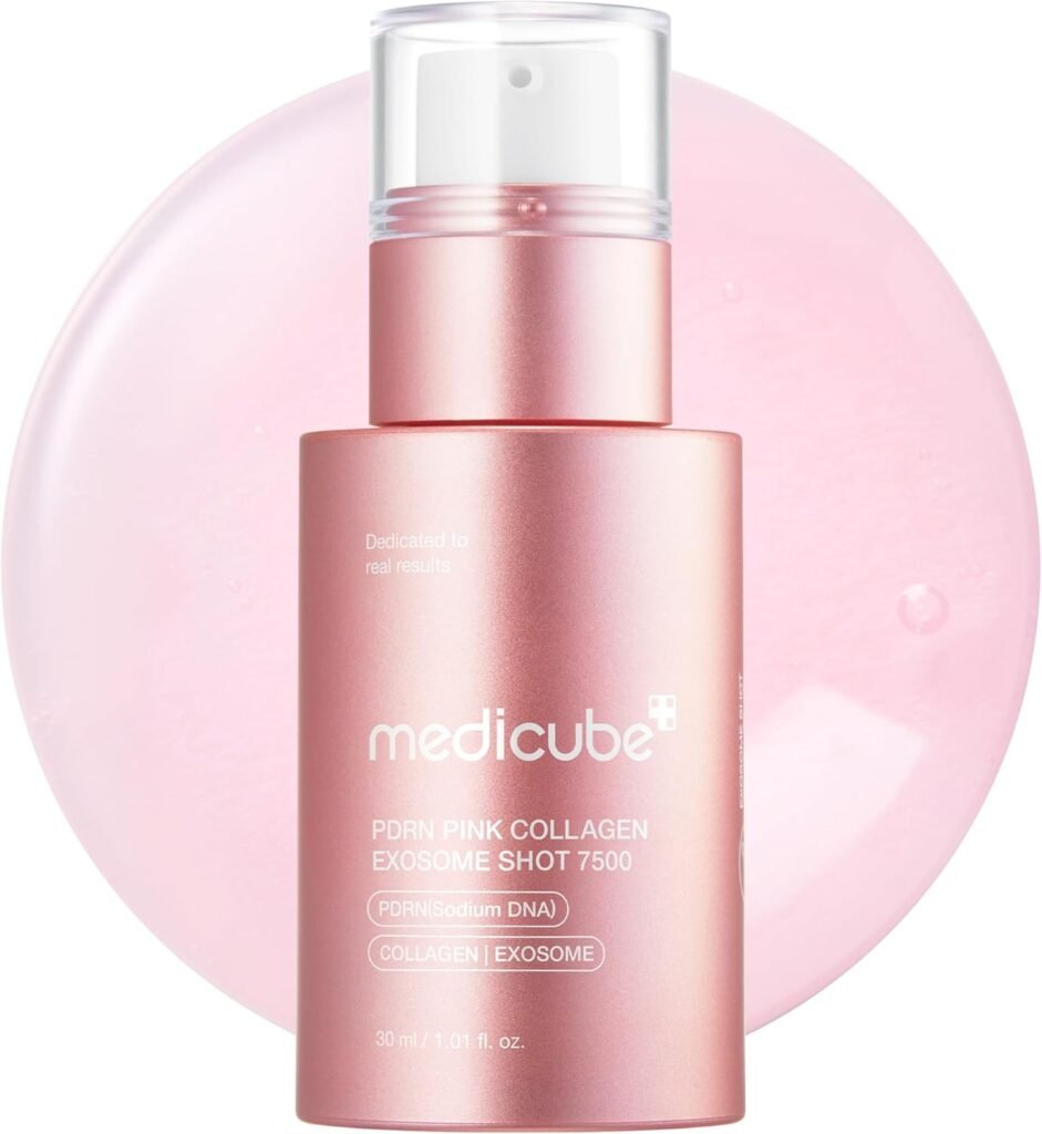 Exosome Shot PDRN Pink Collagen 7,500 PPM Spicule Facial Serum
